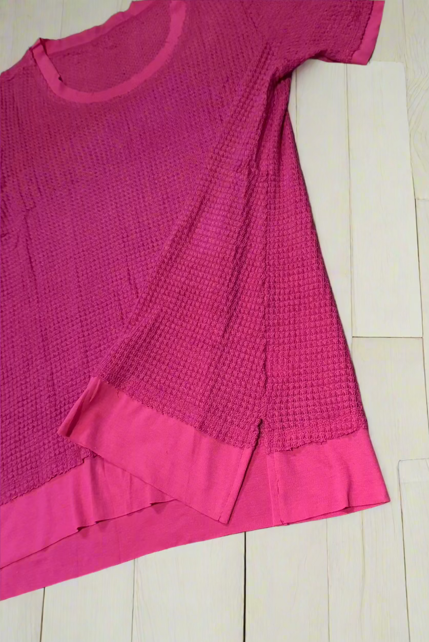 Women's Short Sleeve Waffleknit Top Size M New without Tags